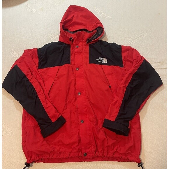 The North Face Parka Jacket Coat Red Gore-Activent Men’s Size Large Vintage - Picture 1 of 13
